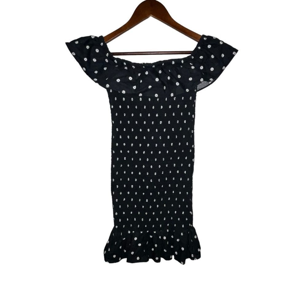 The Fifth Label Black & White Floral Print Mini Dress